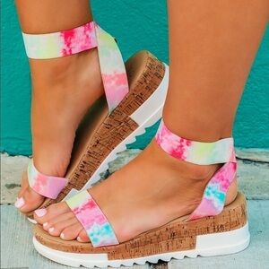 Summer Stance Sandals:Multi Color New in Box